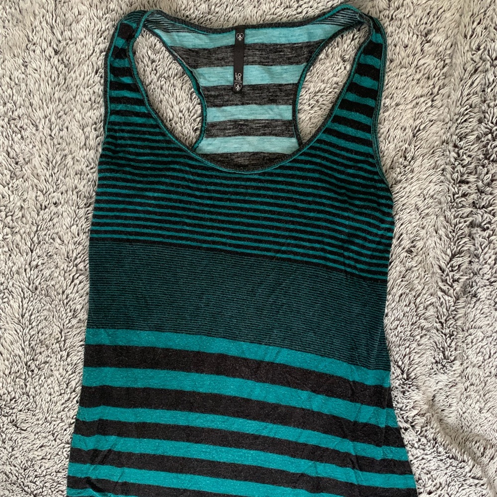 Love Culture Racer Back Maxi Striped Dress